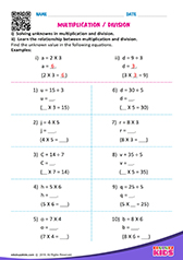 Multiplication & Division